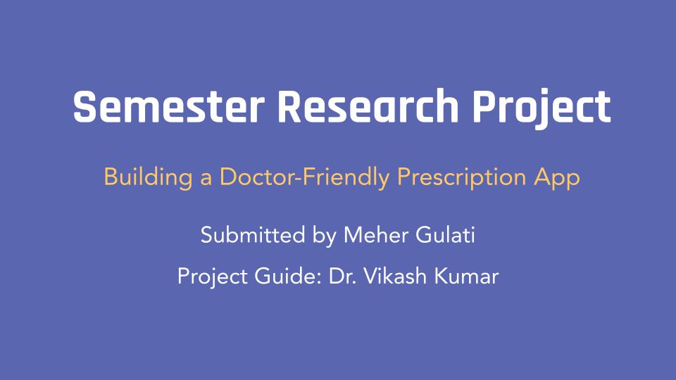 Redesigning Doctor Onboarding on Eprescription Apps Meher Gulati
